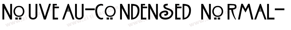 Nouveau-Condensed Normal字体转换